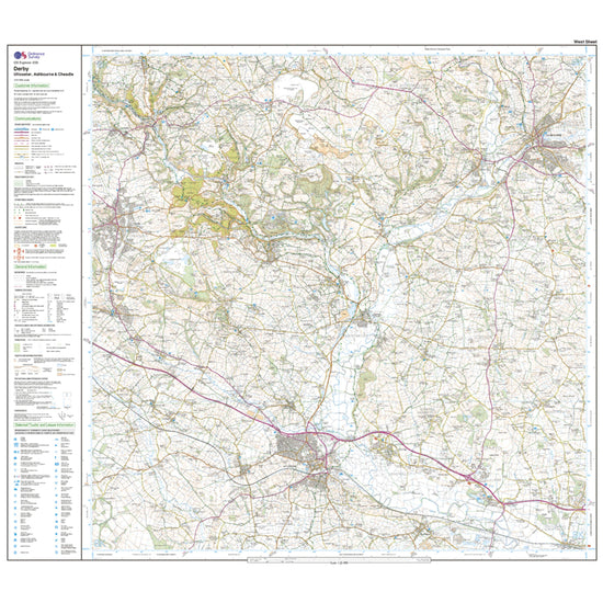 Explorer Active 259 Derby, Uttoxeter, Ashbourne & Cheadle Map With Digital Version