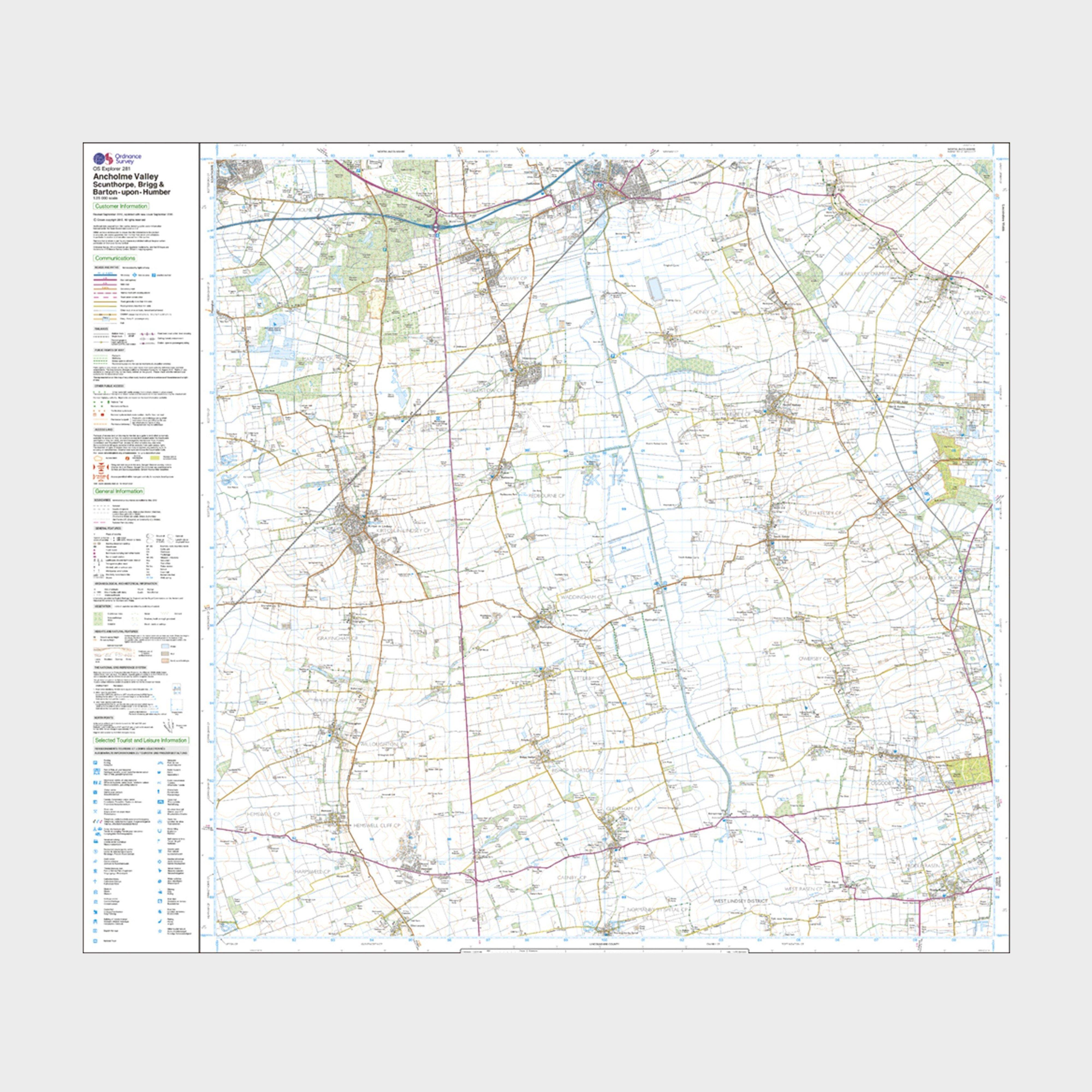 Explorer Active 281 Ancholme Valley Map With Digital Version