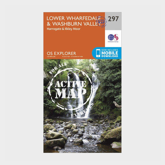 Explorer Active 297 Lower Wharfedale & Washburn Valley Map With Digital Version