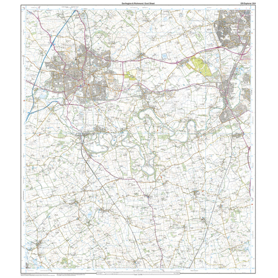Explorer Active 304 Darlington & Richmond Map With Digital Version