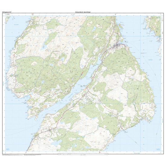 Explorer 357 Kintyre North Map With Digital Version