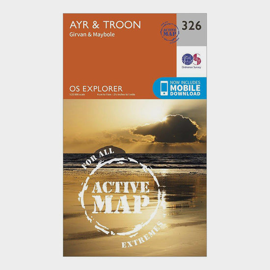 Explorer Active 326 Ayr & Troon Map With Digital Version