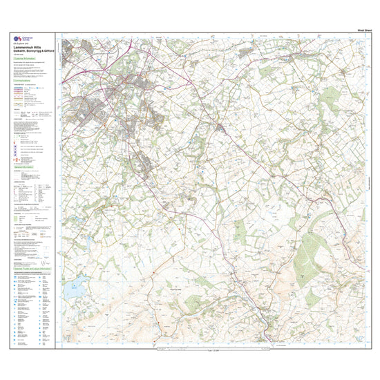Explorer Active 345 Lammermuir Hills Map With Digital Version