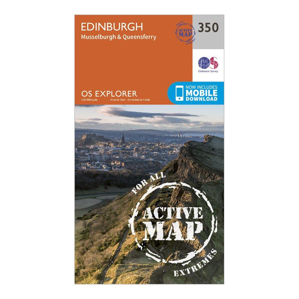 Explorer Active 350 Edinburgh Map With Digital Version