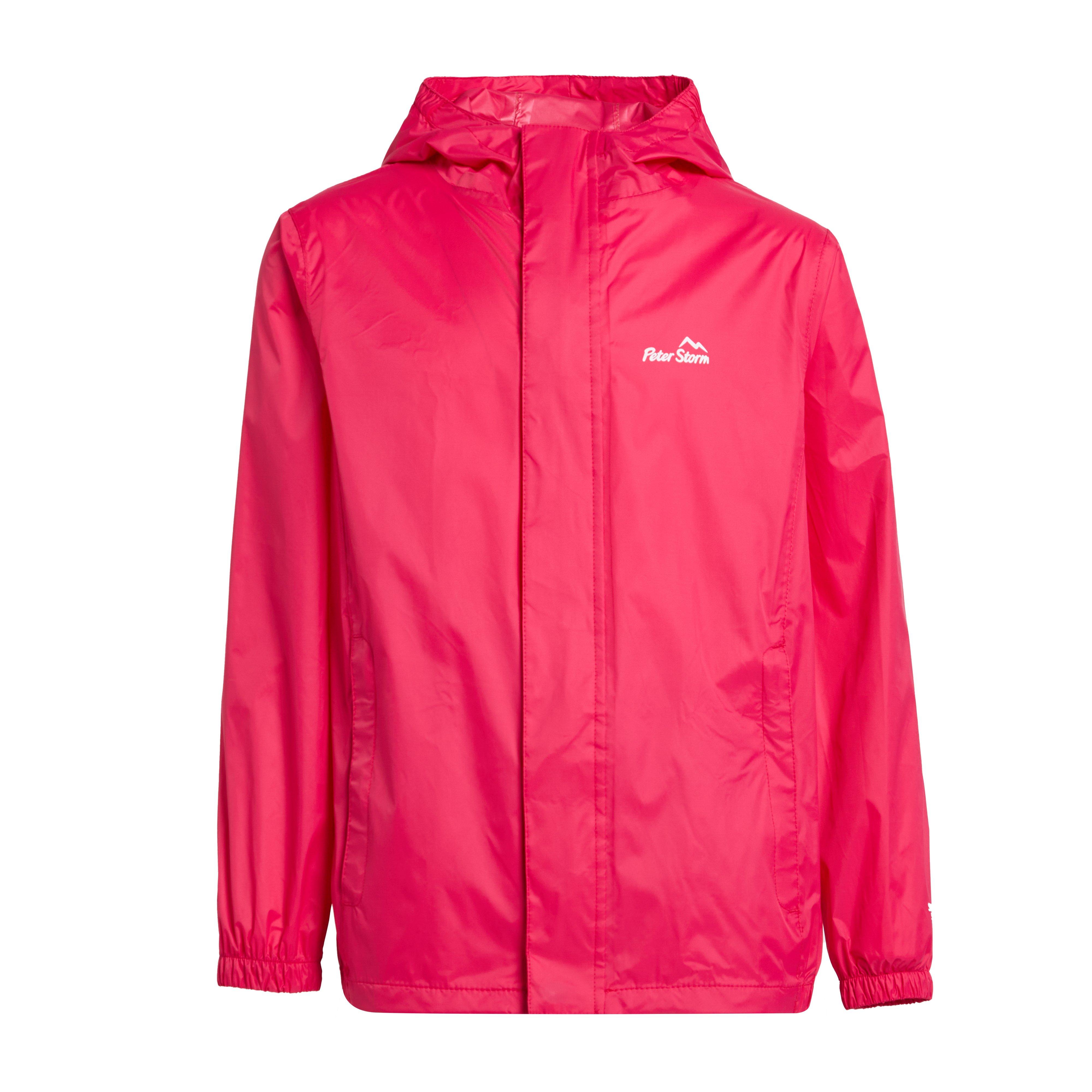 Kids Packable Waterproof Jacket Pink