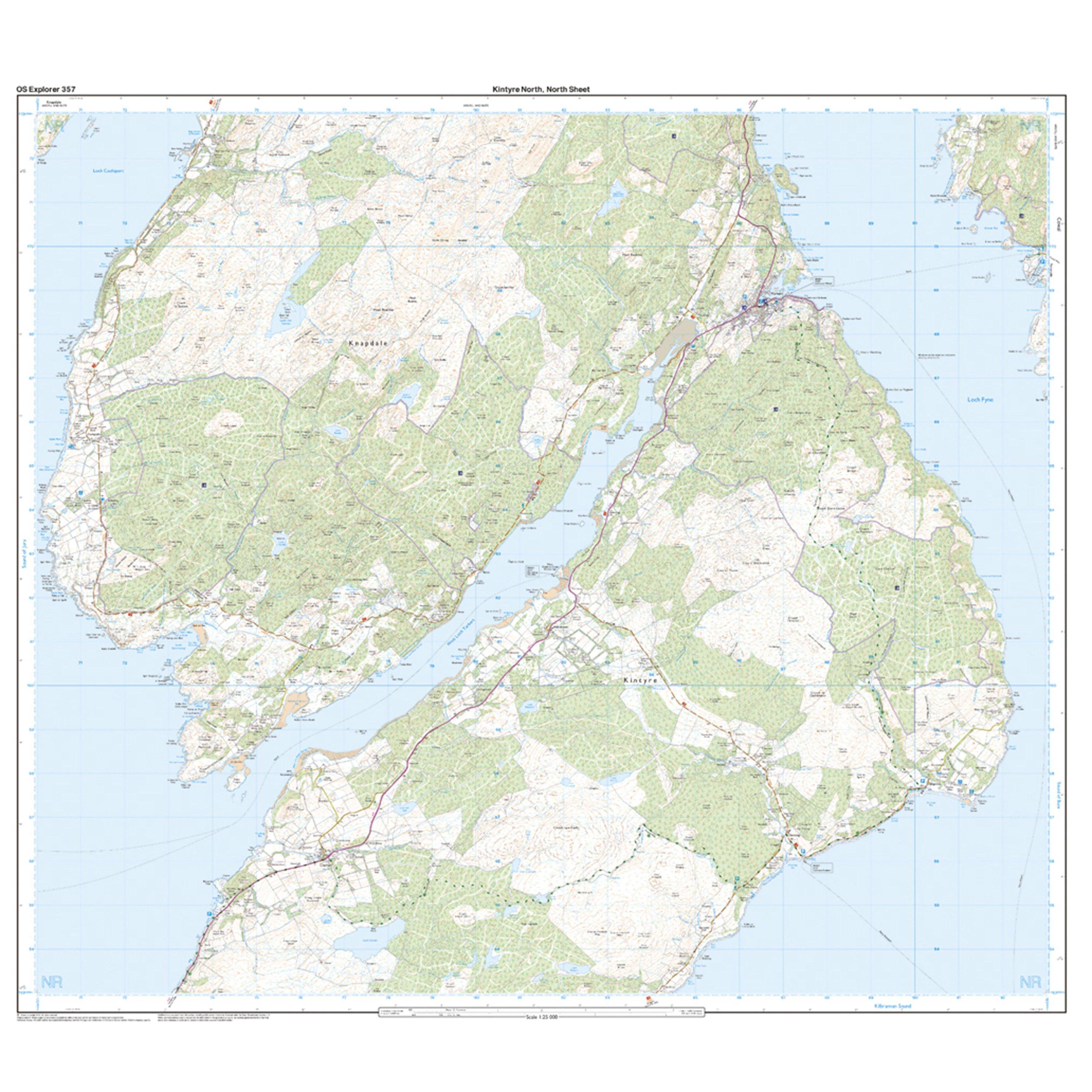 Explorer Active 357 Kintyre North Map With Digital Version