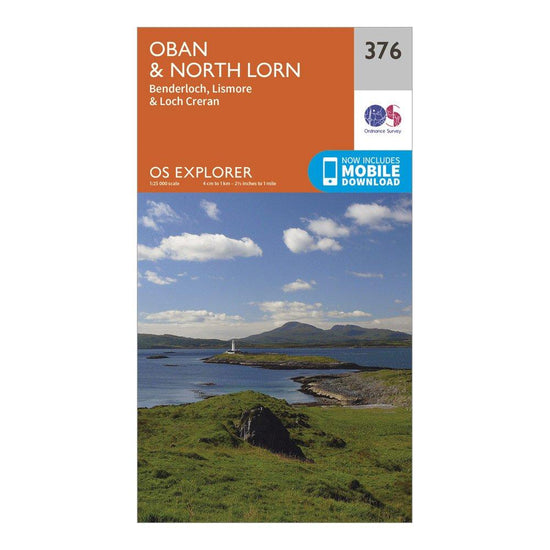 Explorer 376 Oban & North Lorn Map With Digital Version