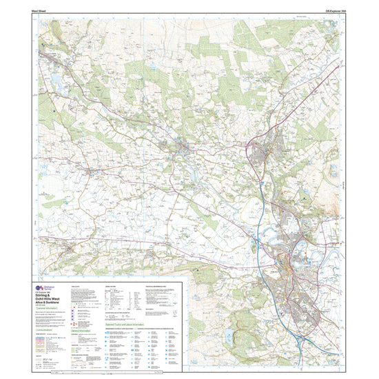 Explorer Active 366 Stirling & Ochil Hills West Map With Digital Version