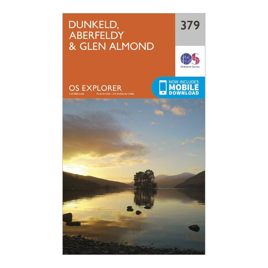 Explorer 379 Dunkeld, Aberfeldy & Glen Almond Map With Digital Version