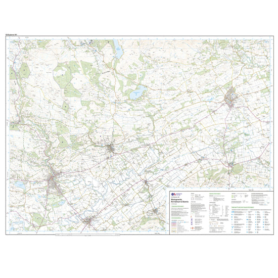Explorer 381 Blairgowrie, Kirriemuir & Glamis Map With Digital Version