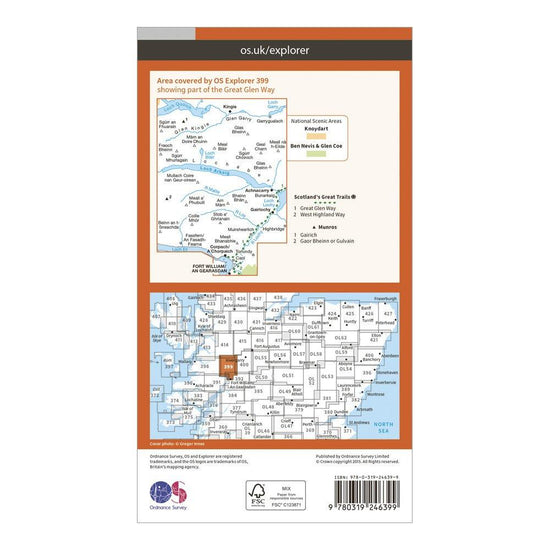 Explorer 399 Loch Arkaig Map With Digital Version