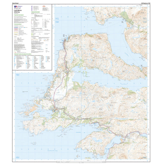 Explorer 398 Loch Morar & Mallaig Map With Digital Version