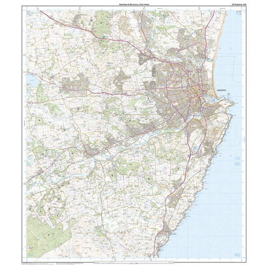 Explorer Active 406 Aberdeen & Banchory Map With Digital Version