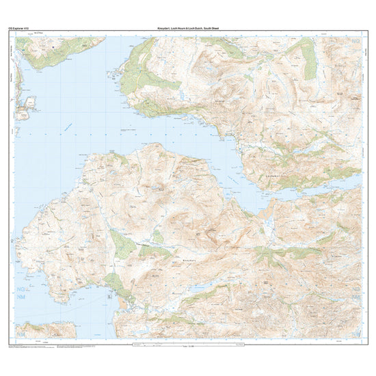 Explorer 413 Knoydart, Loch Hourn & Loch Duich Map With Digital Version