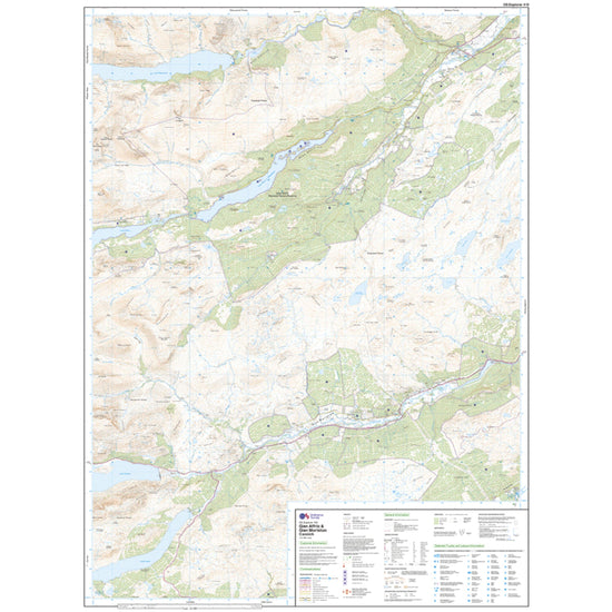 Explorer 415 Glen Affric & Glen Moriston Map With Digital Version
