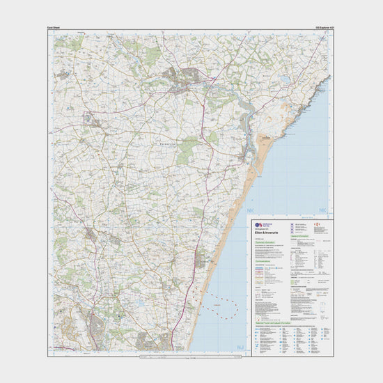 Explorer Active 421 Ellon & Inverurie Map With Digital Version