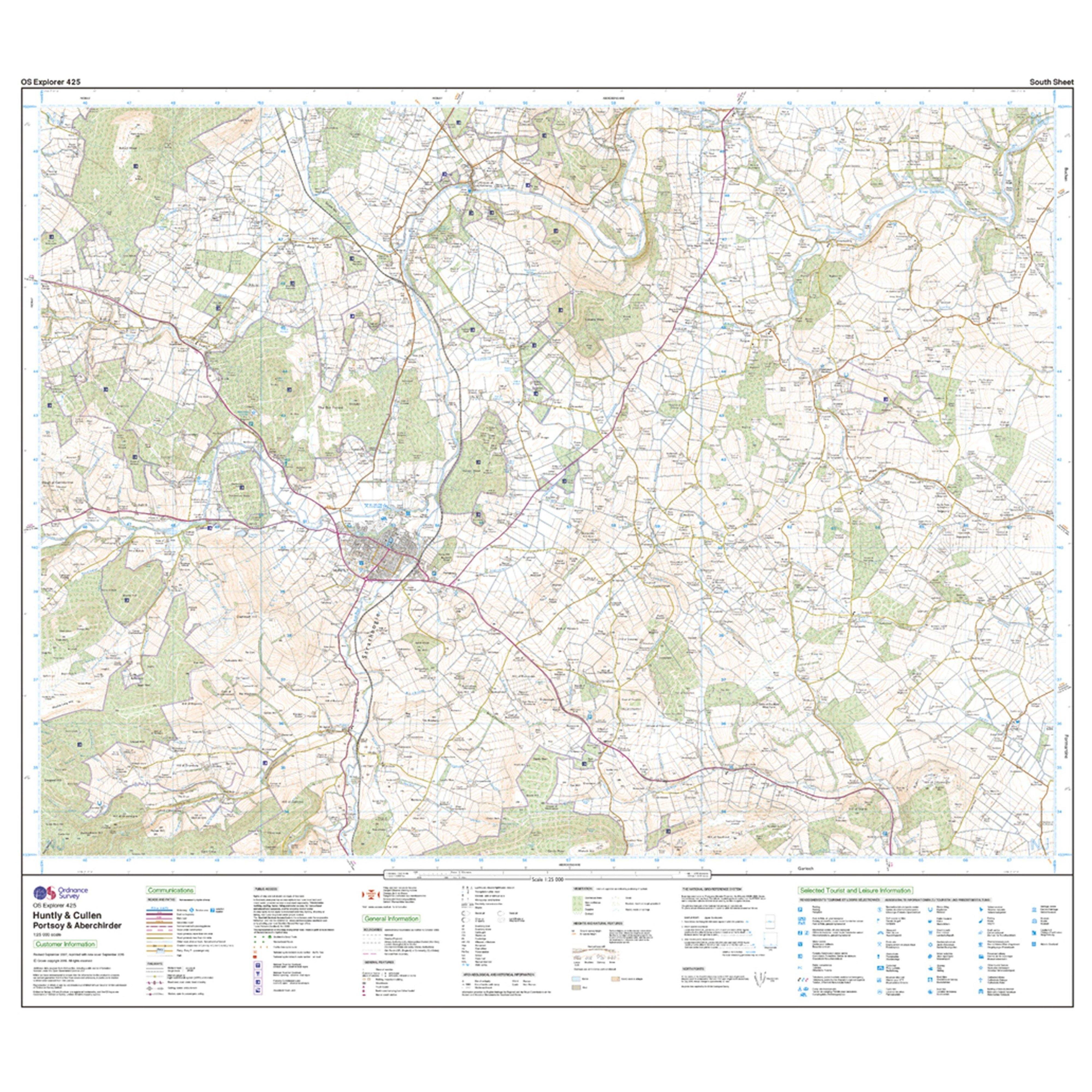 Explorer Active 425 Huntly & Cullen Map With Digital Version