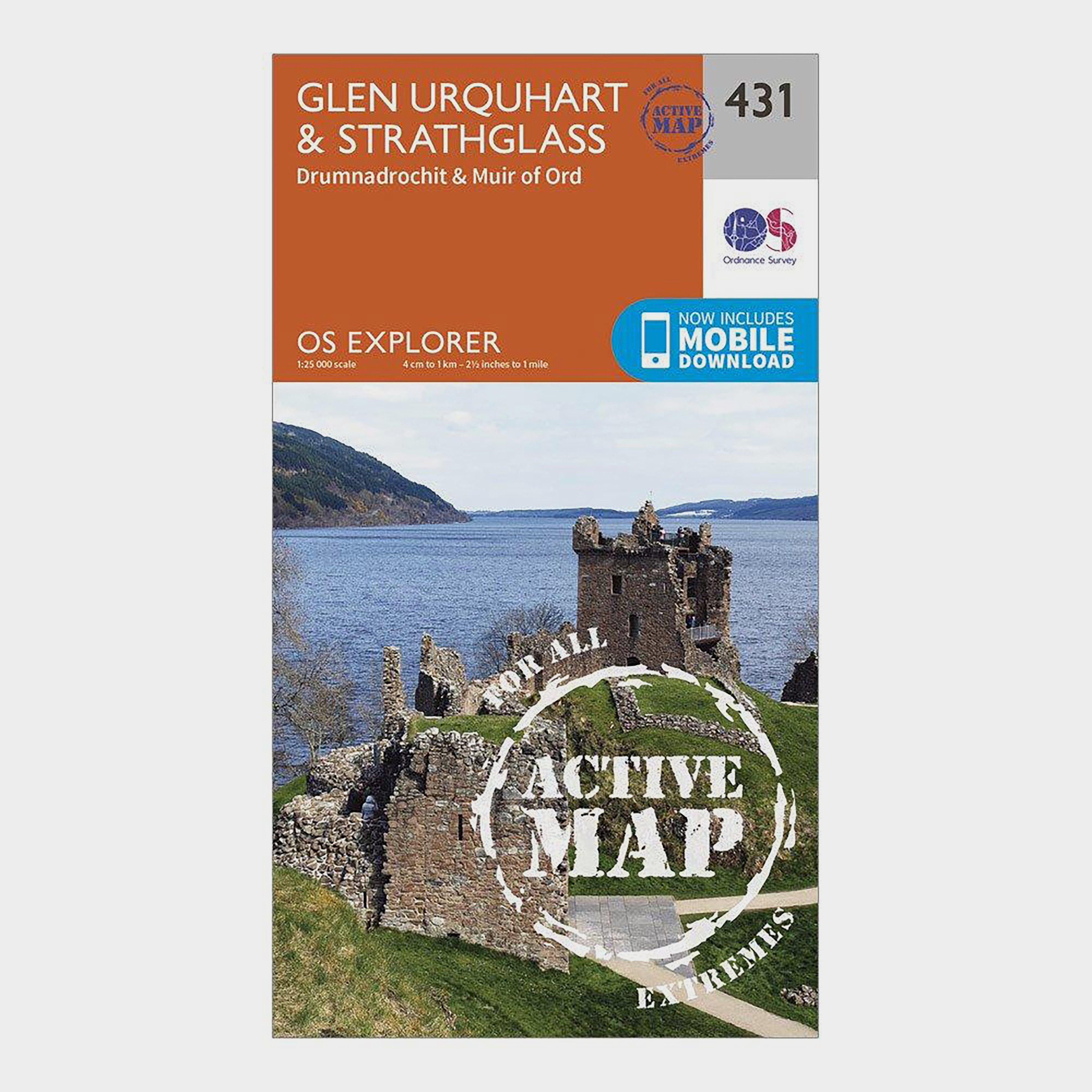 Explorer Active 431 Glen Urquhart & Strathglass Map With Digital Version