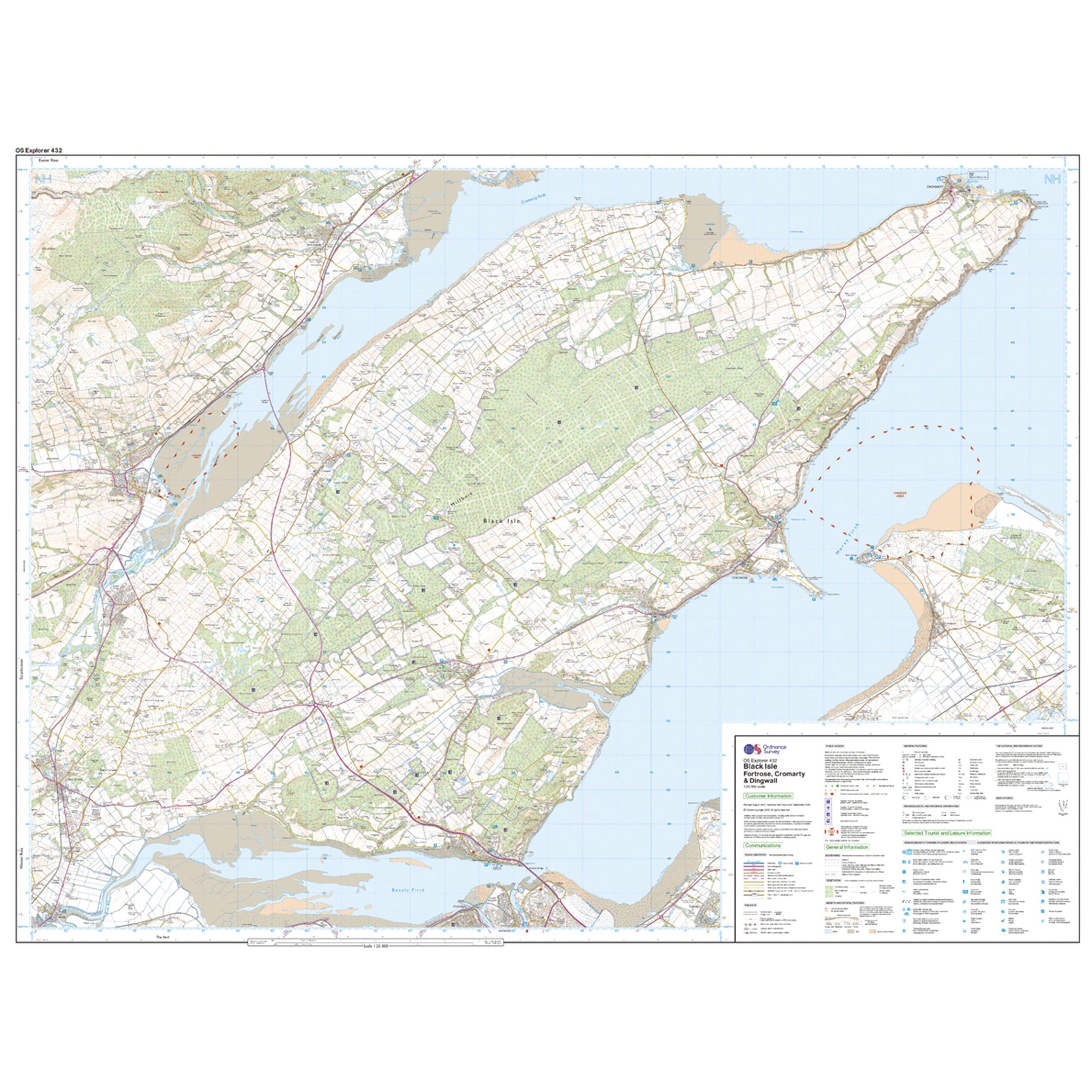 Explorer Active 432 Black Isle Map With Digital Version