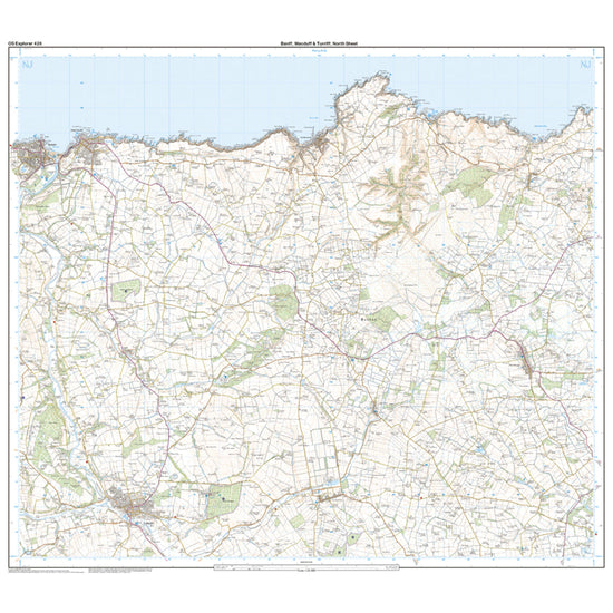 Explorer 426 Banff, Macduff & Turriff Map With Digital Version