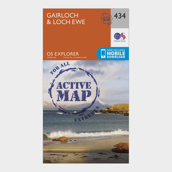 Explorer Active 434 Gairloch & Loch Ewe Map With Digital Version