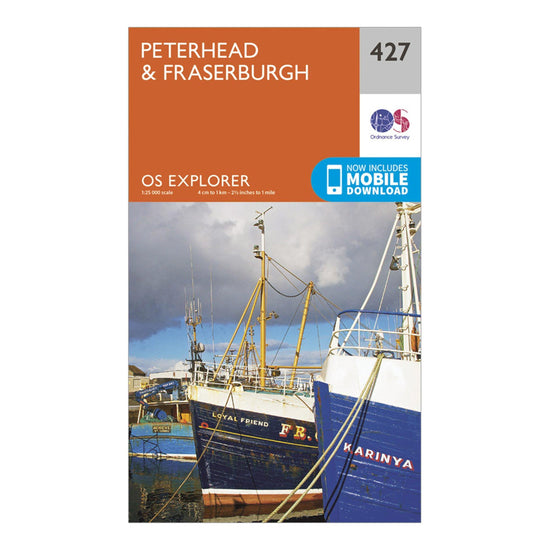 Explorer 427 Peterhead & Fraserburgh Map With Digital Version