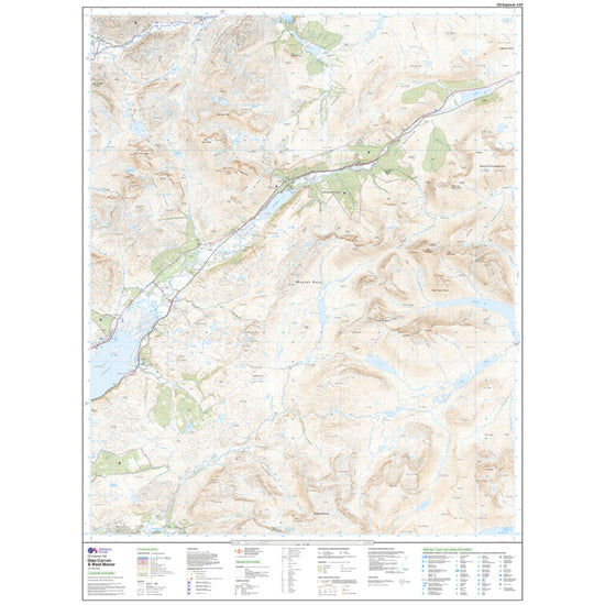 Explorer 429 Glen Carron & West Monar Map With Digital Version