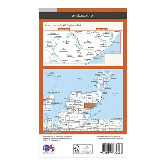 Explorer Active 444 Helmsdale & Strath of Kildonan Map With Digital Version