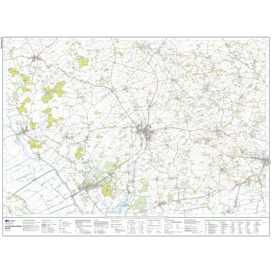 Explorer 273 Lincolnshire Wolds South Map With Digital Version