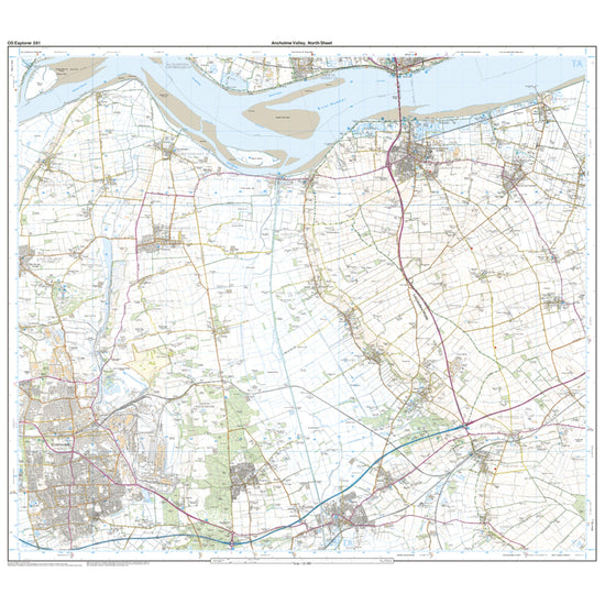 Explorer 281 Ancholme Valley Map With Digital Version