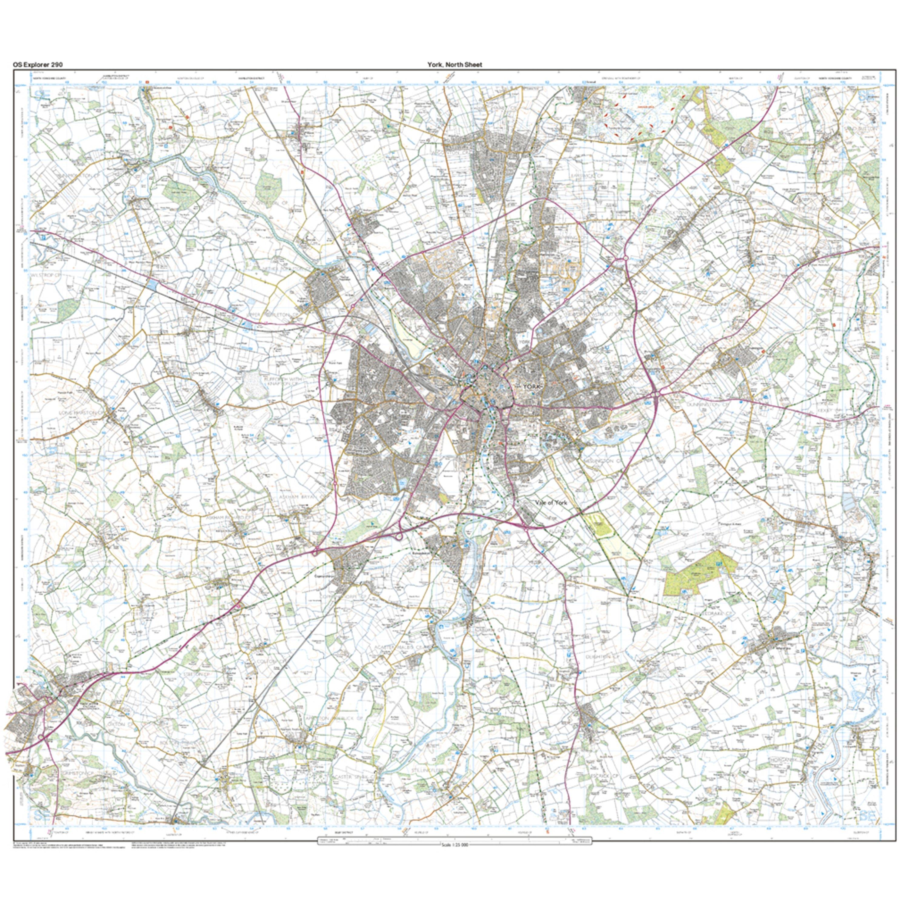 Explorer 290 York Map With Digital Version