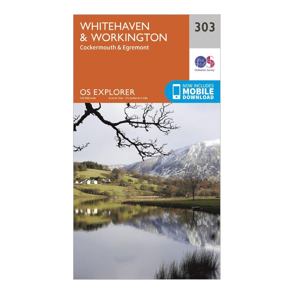 Explorer 303 Whitehaven & Workington Map With Digital Version