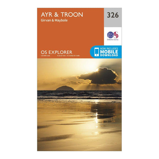Explorer 326 Ayr & Troon Map With Digital Version
