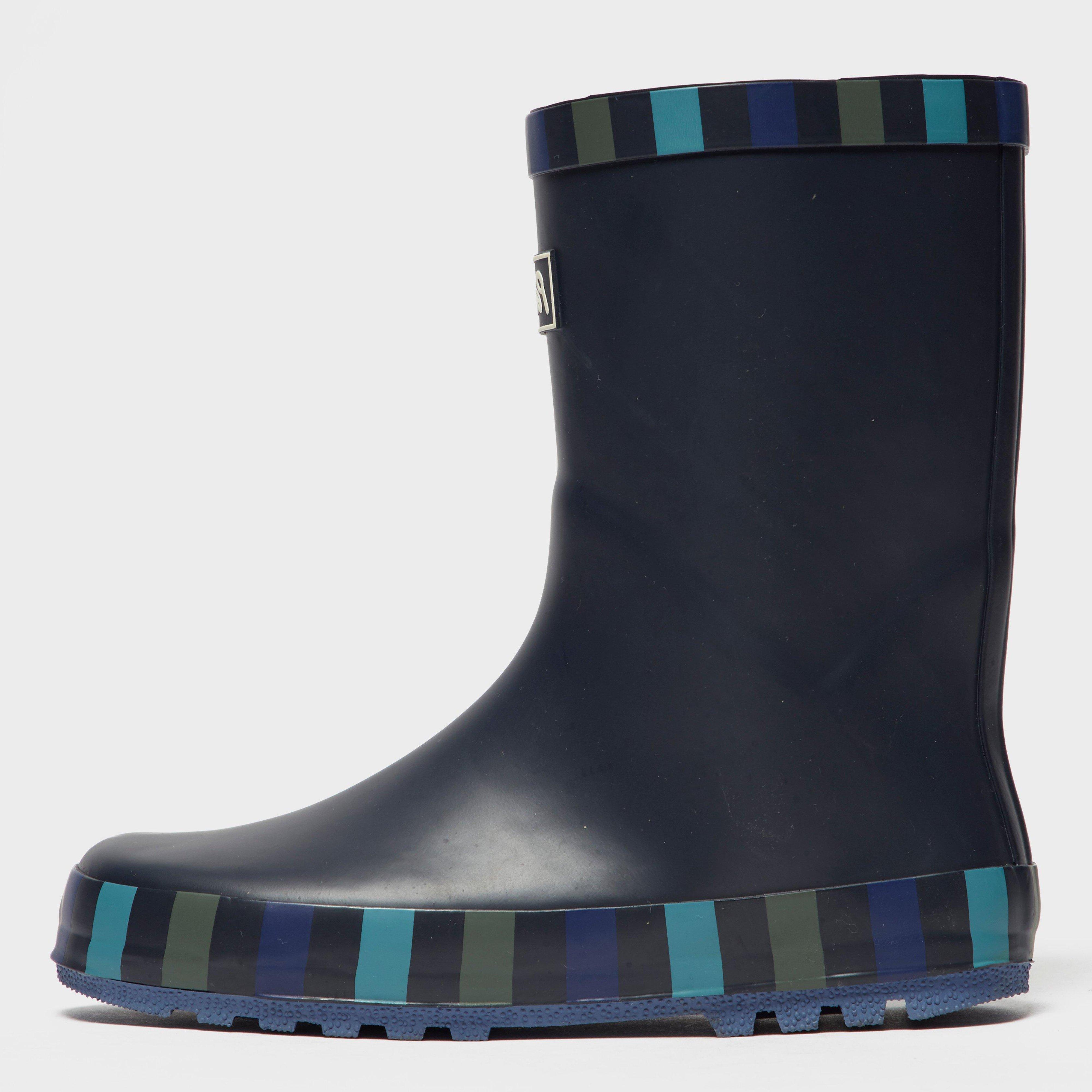 Boys' Striped Trim Wellies