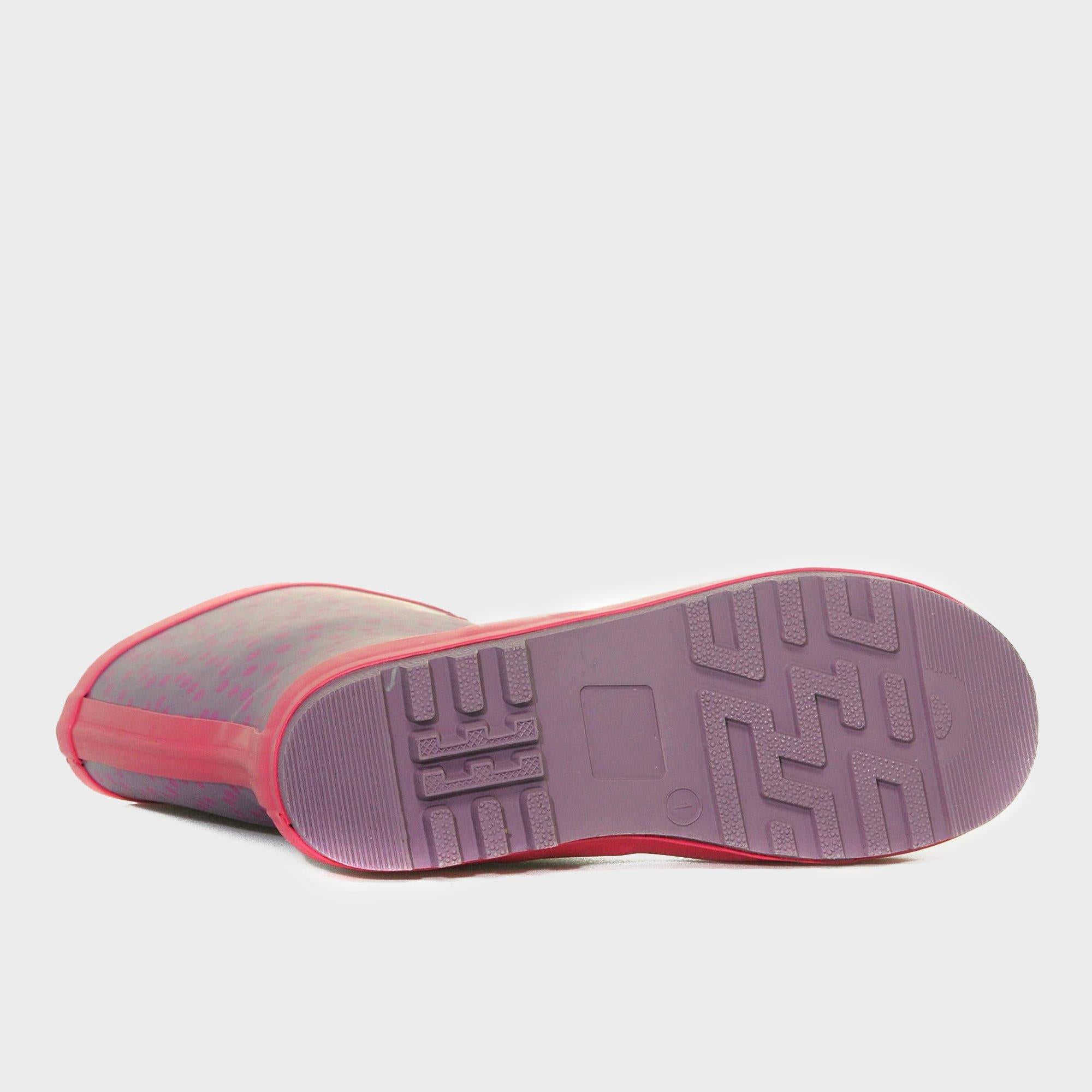 Girls' Spotted Trim Wellies