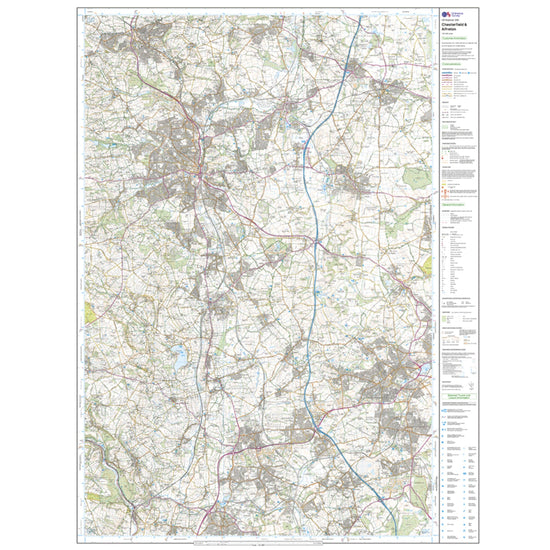 Explorer 269 Chesterfield & Alfreton Map With Digital Version