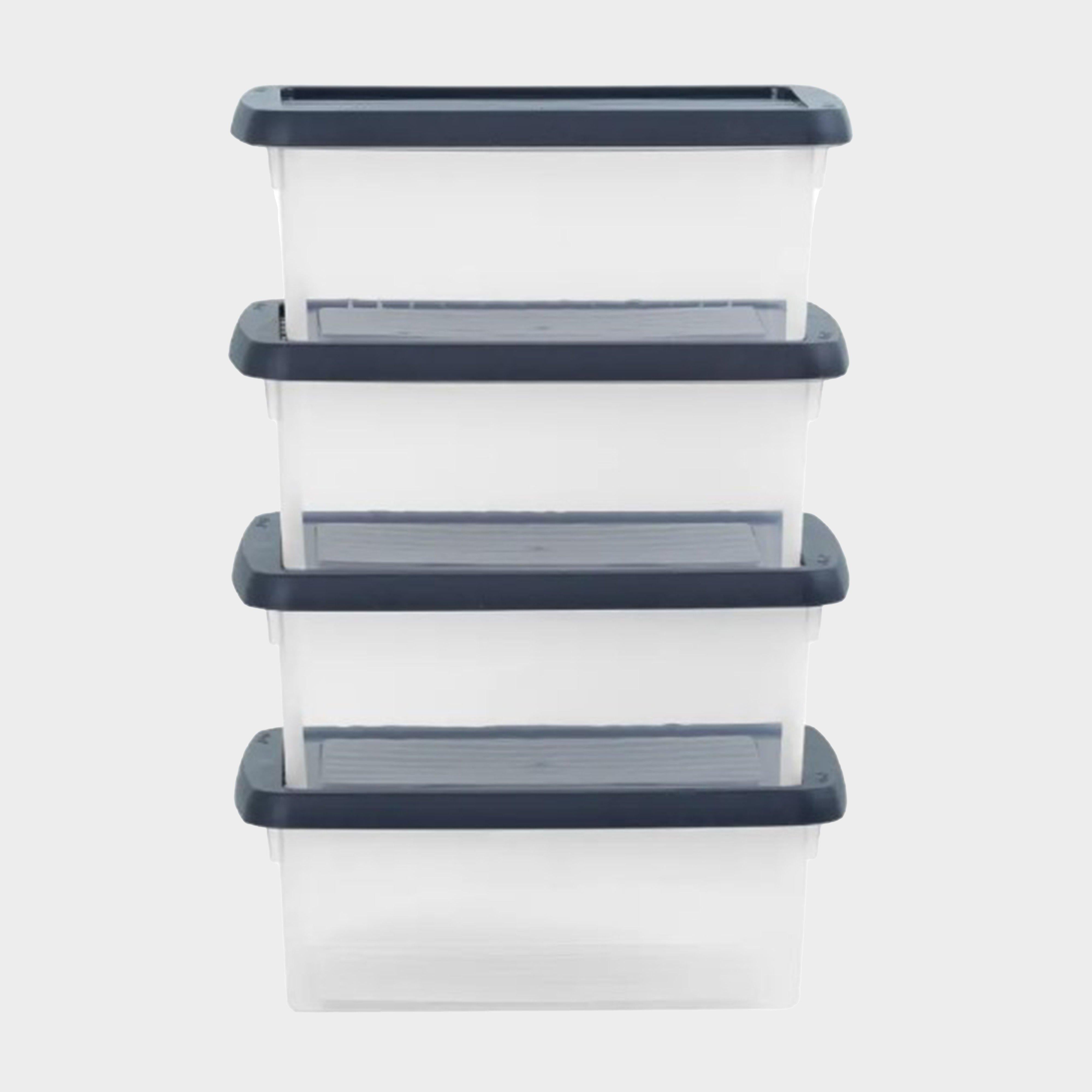 4 Pack 3.5L Storage Boxes