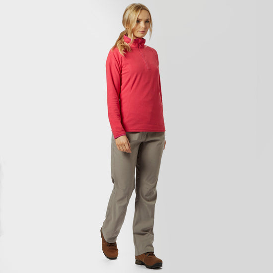 Women's Half Zip Micro Stripe Fleece