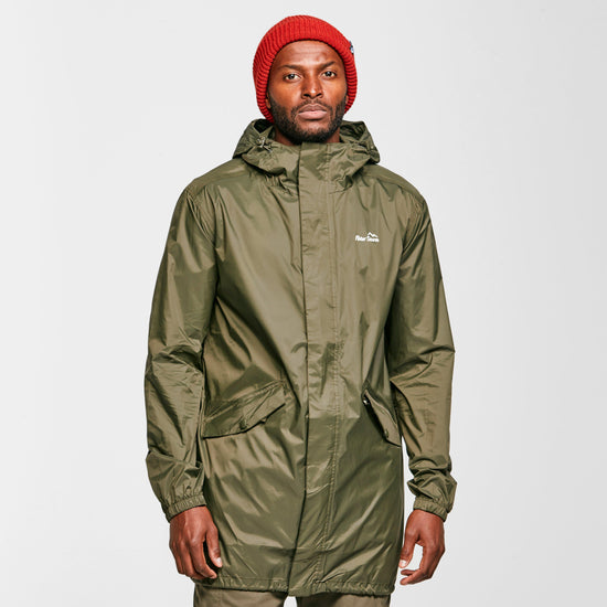 Mens Packable Parka Jacket Navy