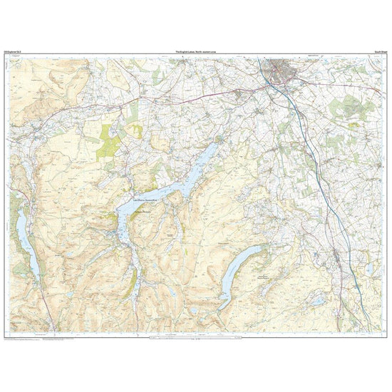 Explorer OL5 The English Lakes - North Eastern area Map With Digital Version