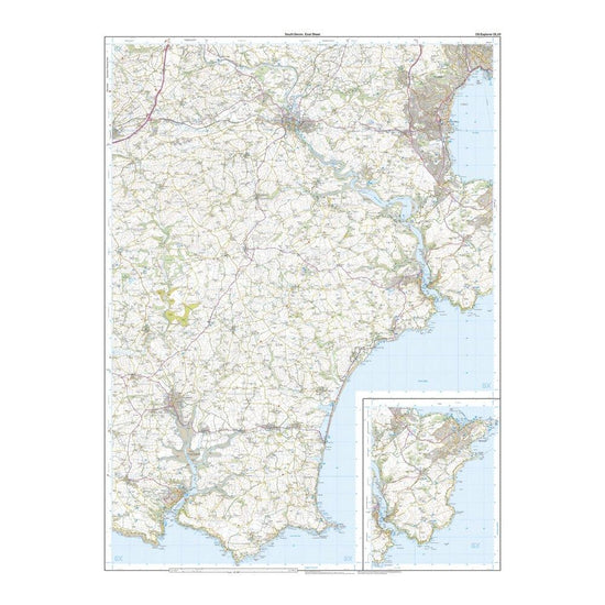 Explorer Active OL20 South Devon Map With Digital Version