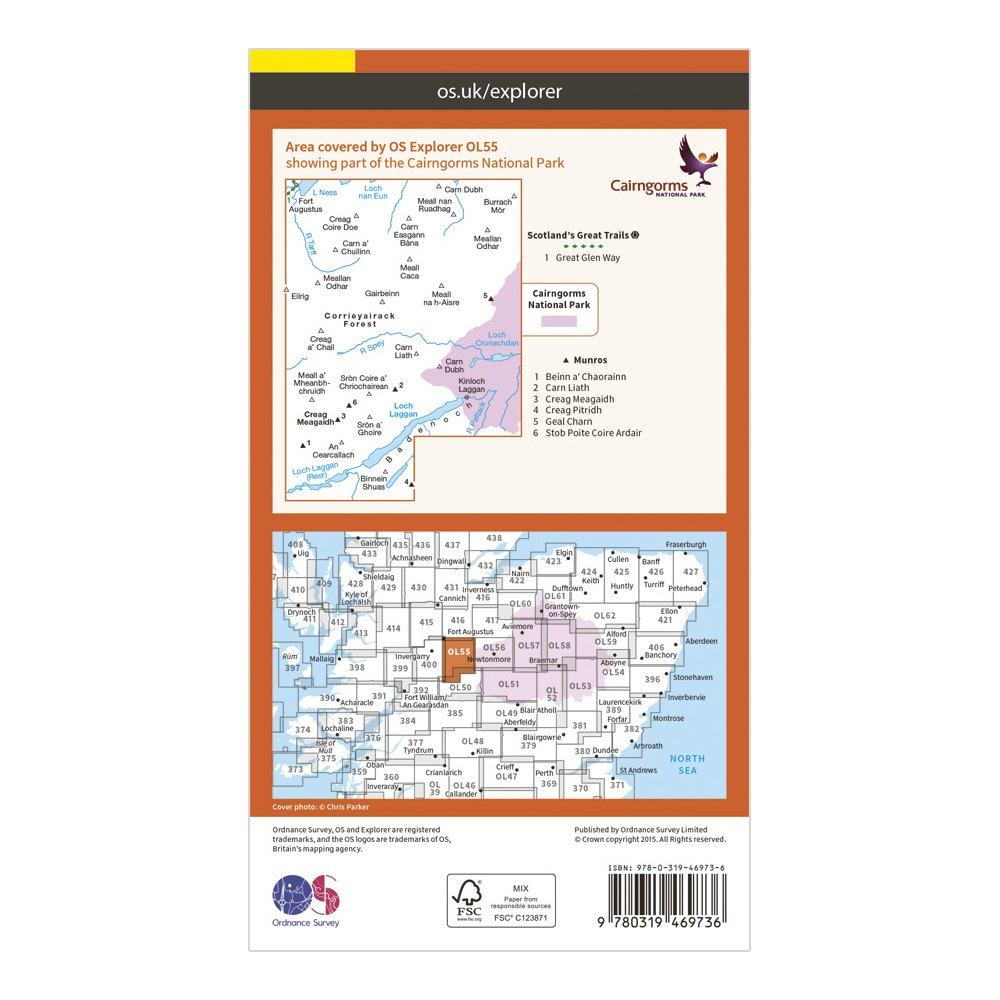 Explorer Active OL55 Loch Laggan & Creag Meagaidh Map With Digital Version