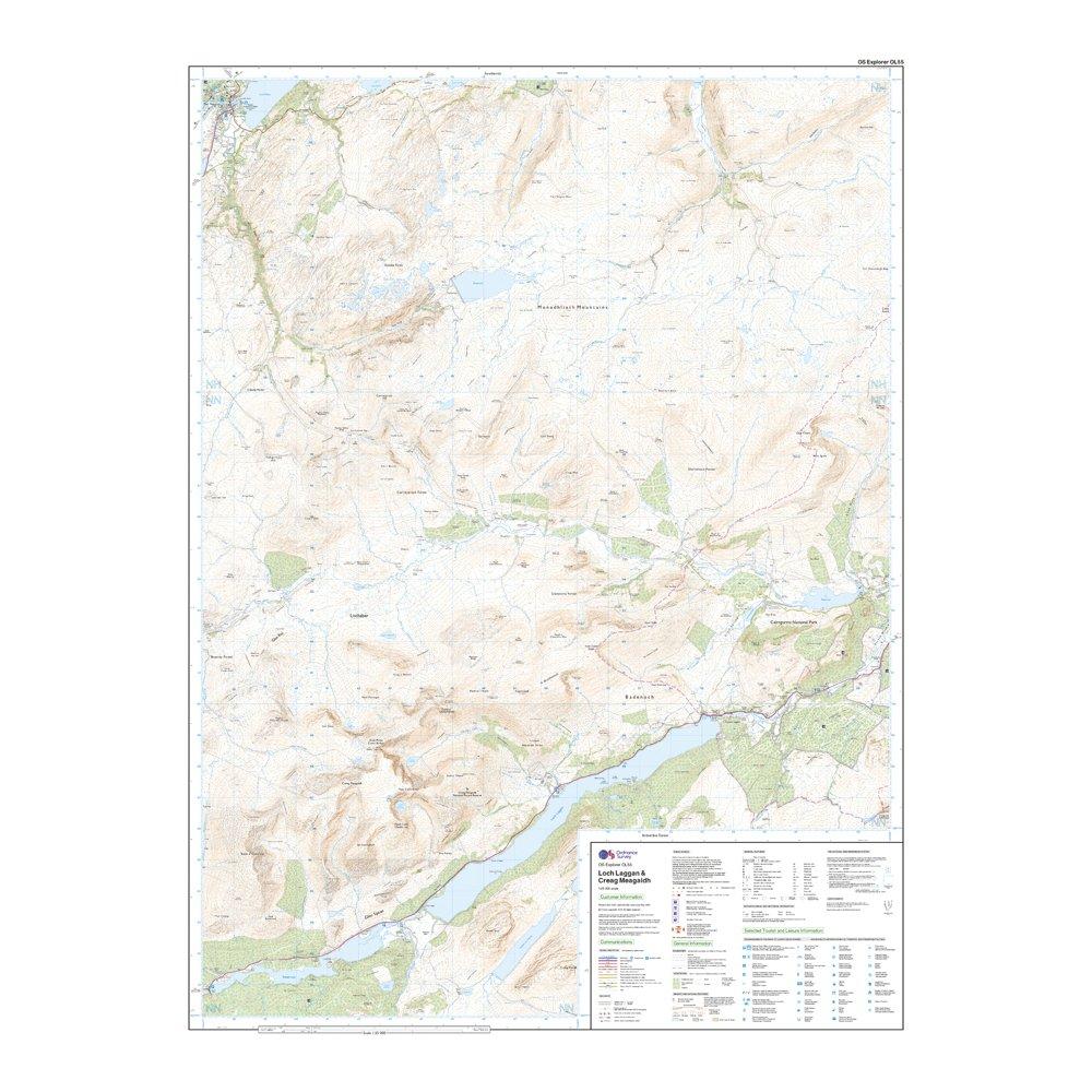 Explorer Active OL55 Loch Laggan & Creag Meagaidh Map With Digital Version