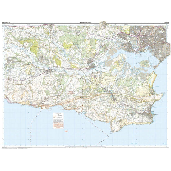 Explorer OL15 Purbeck & South Dorset Map With Digital Version