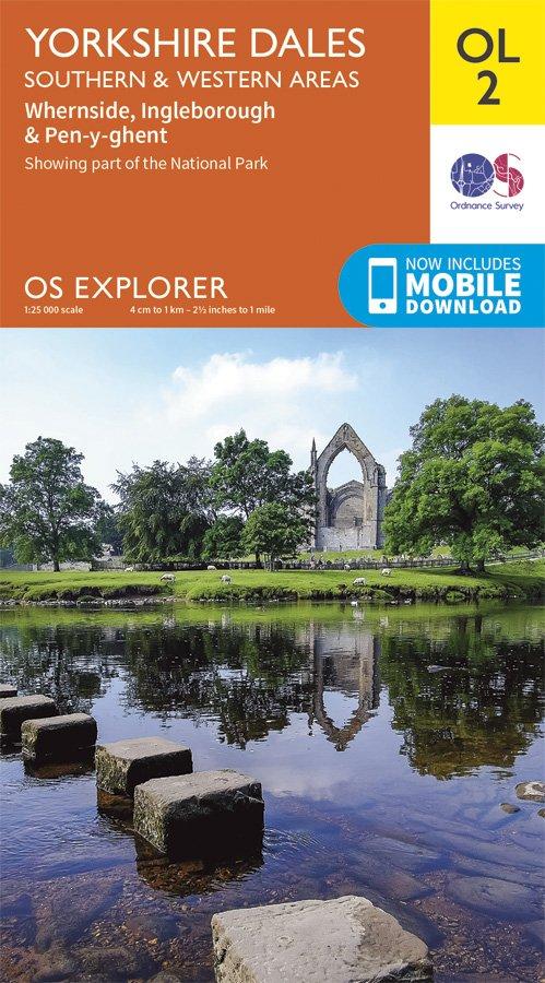 Explorer OL2 Yorkshire Dales - Southern & Western Areas Map With Digital Version