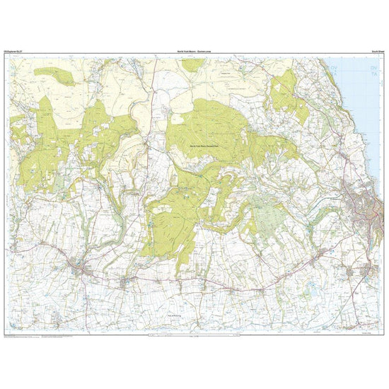 Explorer OL27 North York Moors - Eastern Area Map With Digital Version