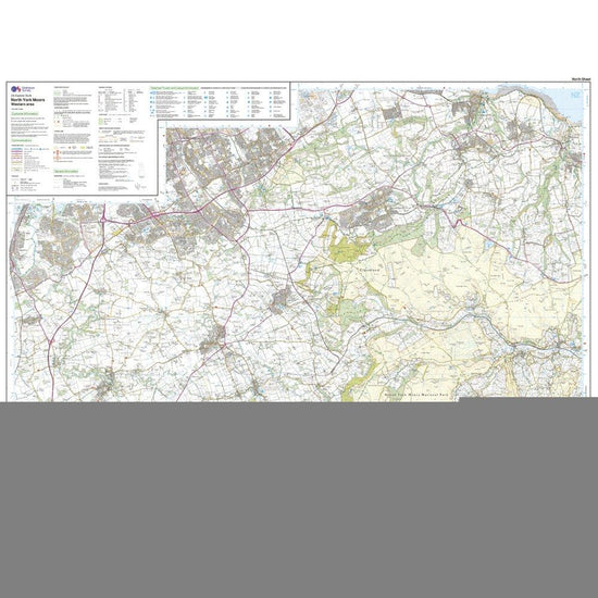 Explorer OL26 North York Moors - Western Area Map With Digital Version
