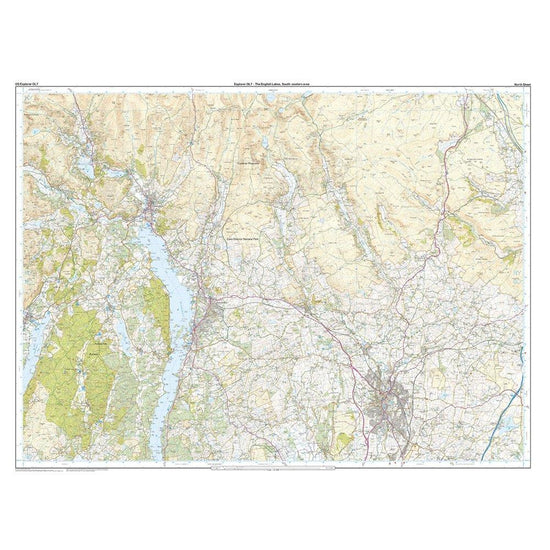 Explorer Active OL7 The English Lakes - South Eastern Area Map With Digital Version