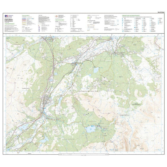 Explorer OL57 Cairn Gorm & Aviemore Map With Digital Version