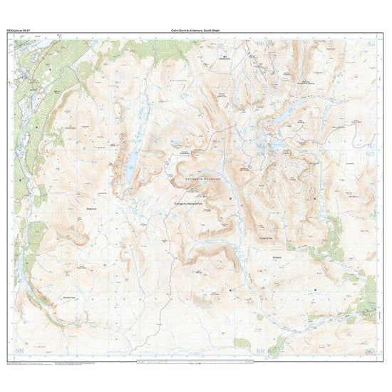 Explorer OL57 Cairn Gorm & Aviemore Map With Digital Version